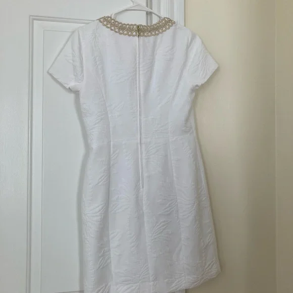 NWT lily pulitzer arie stretch shift white dress US 4 - Picture 2 of 3